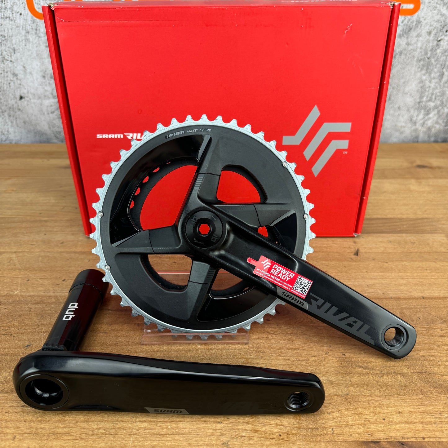 New! SRAM Rival D1 172.5mm DUB 46/33t 12-Speed Alloy Bike Crankset MSRP $140