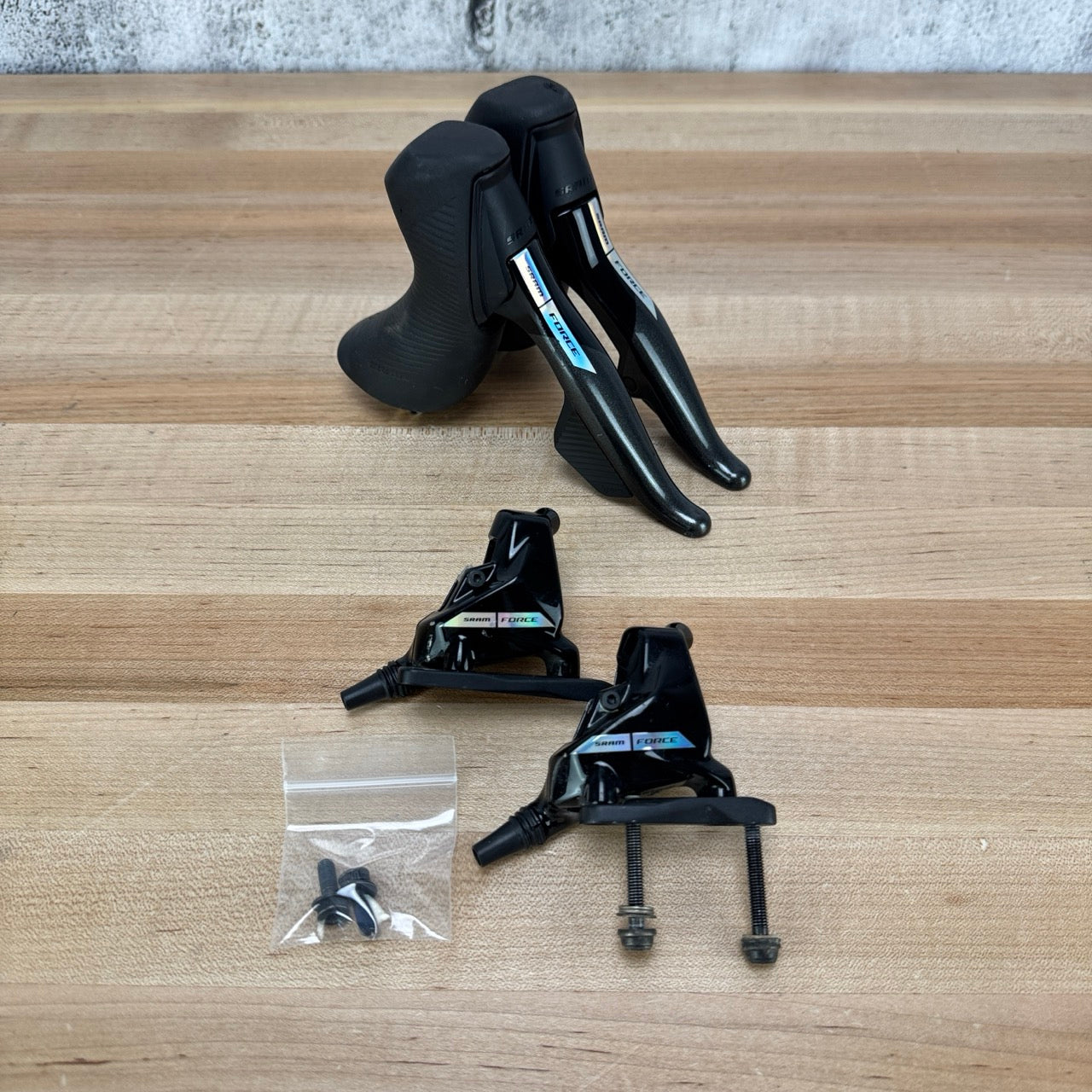 Light Use! SRAM Force AXS D2 12-Speed Electronic Shifters w/ Brake Calipers 744g