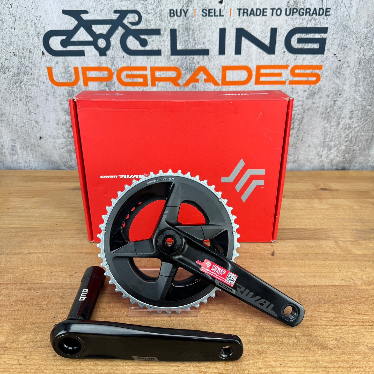 New! SRAM Rival D1 172.5mm DUB 46/33t 12-Speed Alloy Bike Crankset MSRP $140