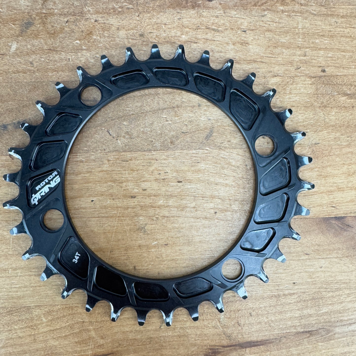 Rotor Q-Rings 34t 110 BCD 4-Bolt 1x 12-Speed Mountain Bike Chainring 50g