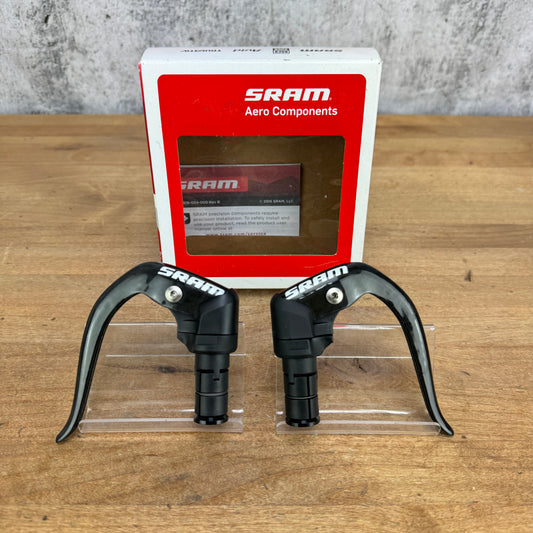 New! SRAM S-990 Carbon TT/Triathlon Aero Rim Brake Brake Levers 114g MSRP $180
