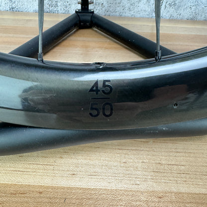 Low Mile! No. 6 45/50 Superlight All Round Carbon Tubeless Disc Wheelset 700c