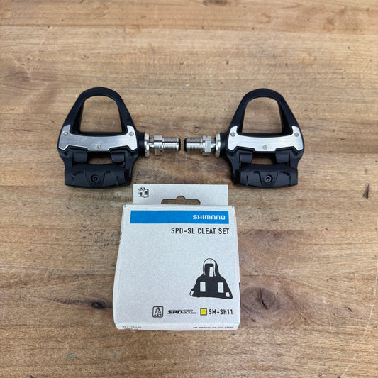 New! Garmin Rally RS200 Dual-Sided Power Meter SPD-SL Pedals w/Cleats MSRP $1000