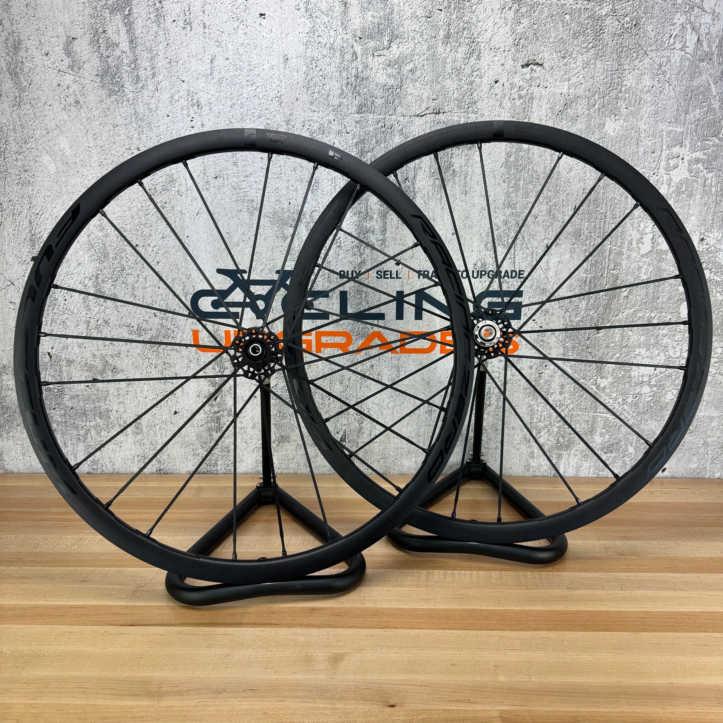 Low Mile! Fulcrum Racing Zero CMPTZN DB Alloy Tubeless Disc Wheelset 700c 1612g