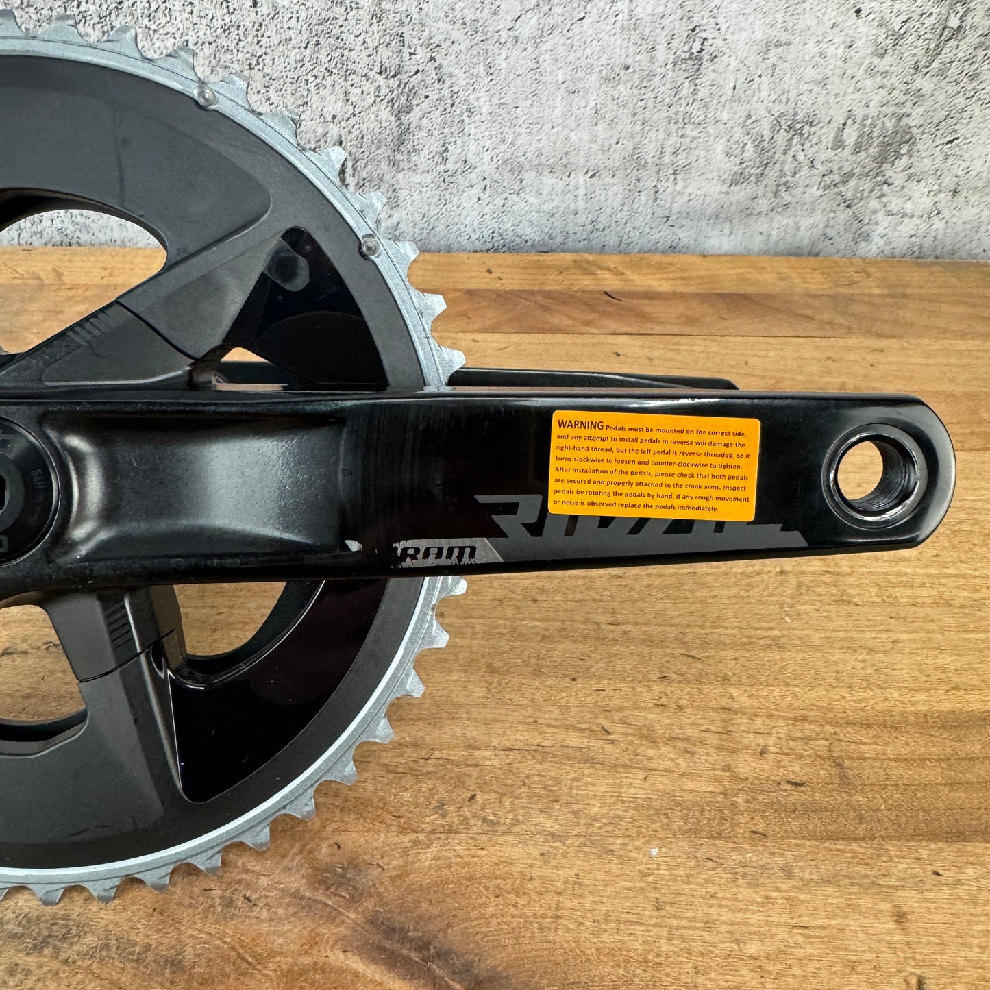 SRAM Rival AXS Quarq Left Side Power Meter 175mm 48/35t 12-Speed Bike Crankset