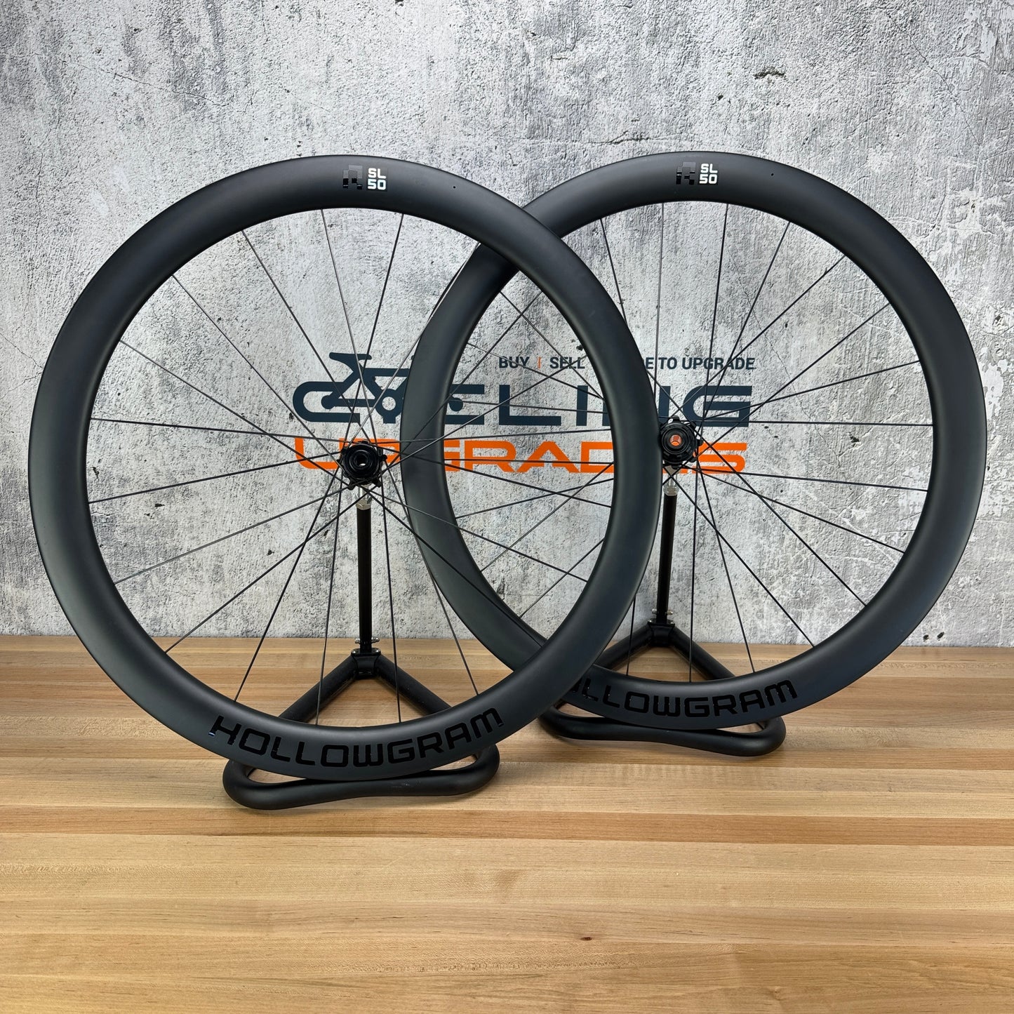 Low Mile! Cannondale Hollowgram R-SL 50 Carbon Tubeless Disc Wheelset 700c 1565g
