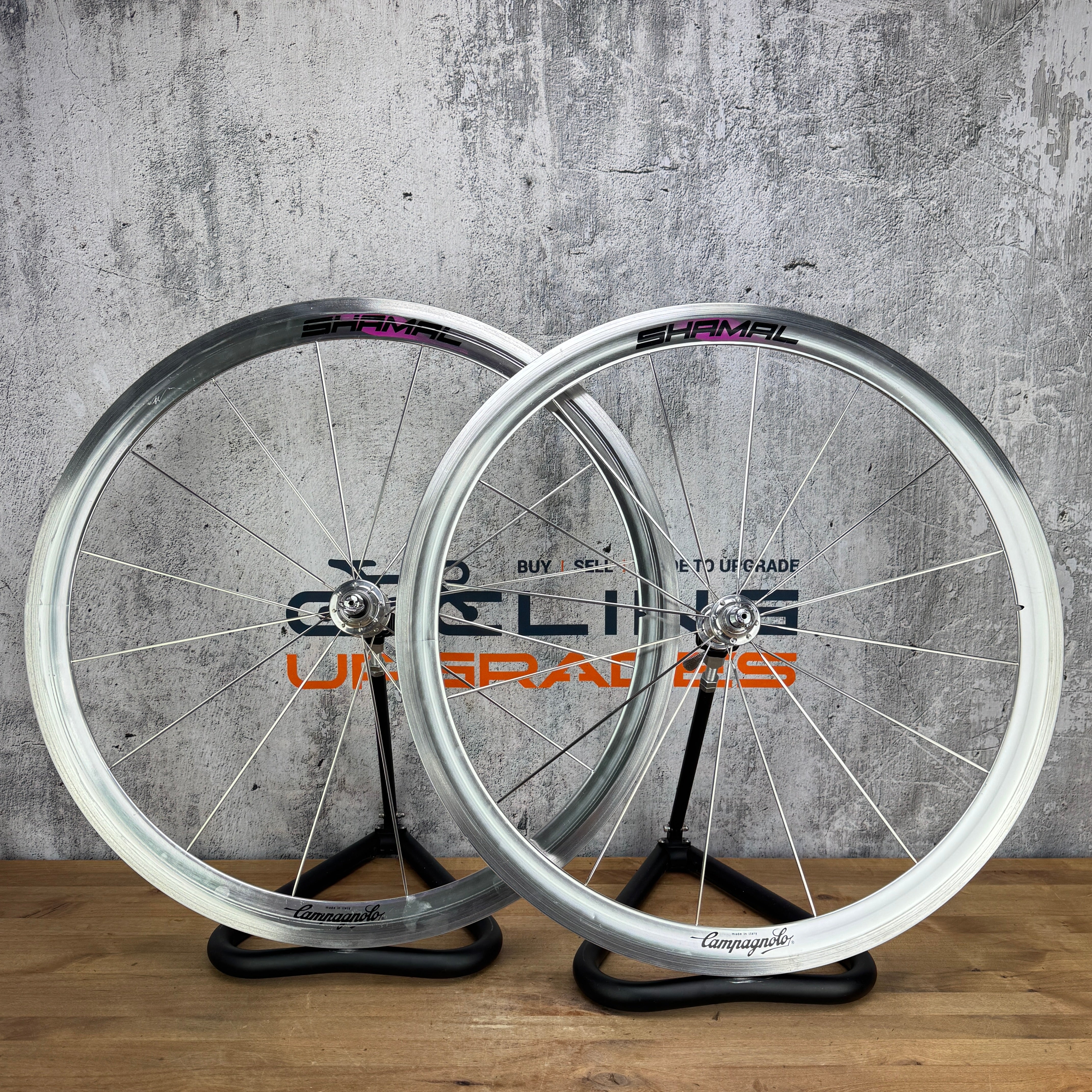 Campagnolo Shamal 90's Silver 40mm Alloy Aero Road Bike Wheelset