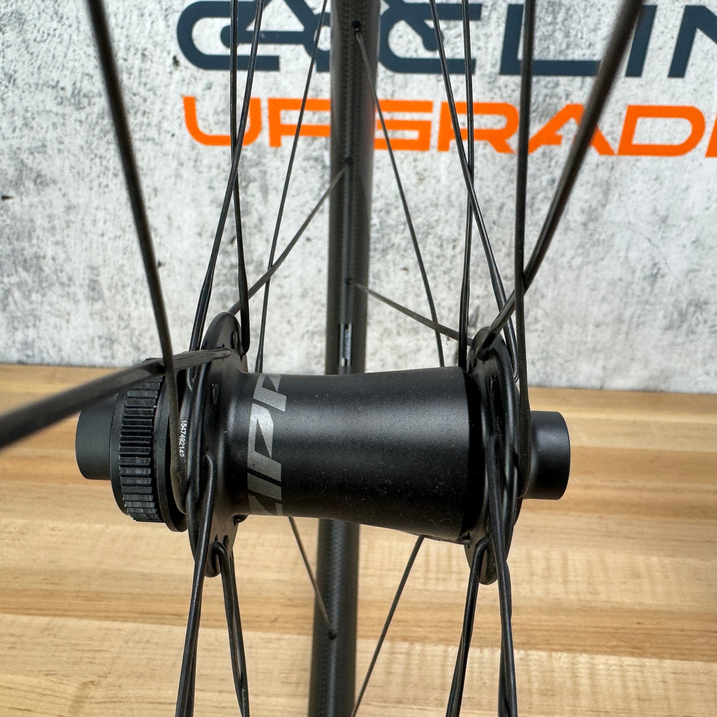 Ridden Once! Zipp Firecrest 404 ZR1 Carbon Tubeless Disc Wheelset 700c 1585g