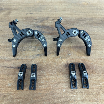 New! Ciamillo L8 Ultra Carbon Titanium Center-Mount Road Rim Brake Calipers 137g
