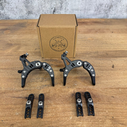 New! Ciamillo L8 Ultra Carbon Titanium Center-Mount Road Rim Brake Calipers 137g