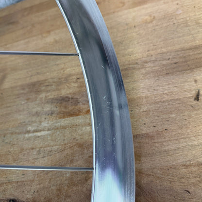 Campagnolo Shamal 90's Silver 40mm Alloy Aero Road Bike Wheelset QR 700c