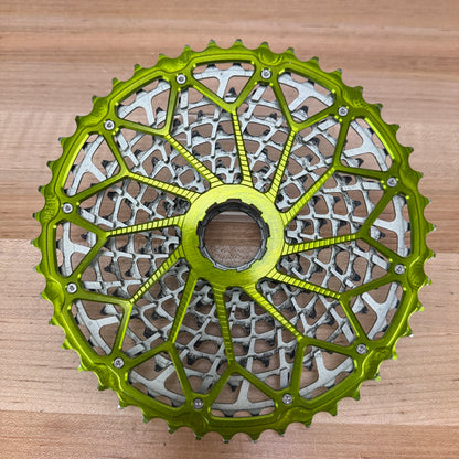 Garbaruk 11-Speed 11-46t HG Green "Typical Wear" Bike Cassette 305g