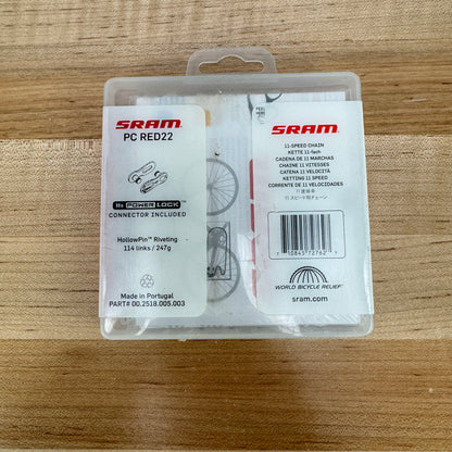 New! SRAM Red 22 11-Speed 114-Links Silver Bike Chain MSRP $60