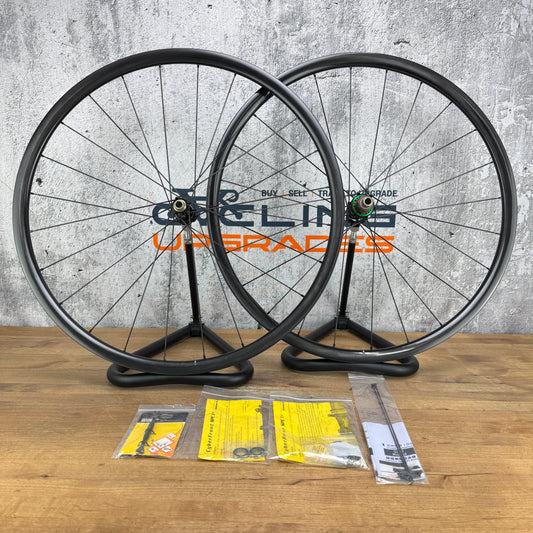 New! 827g! LightBicycle PSW AR25 Extralite Carbon Spokes Disc Brake Wheelset
