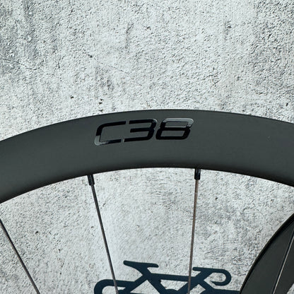 New! Roval Rapide C38 Carbon Tubeless Disc Wheelset 700c DT 370 Hubs 1596g