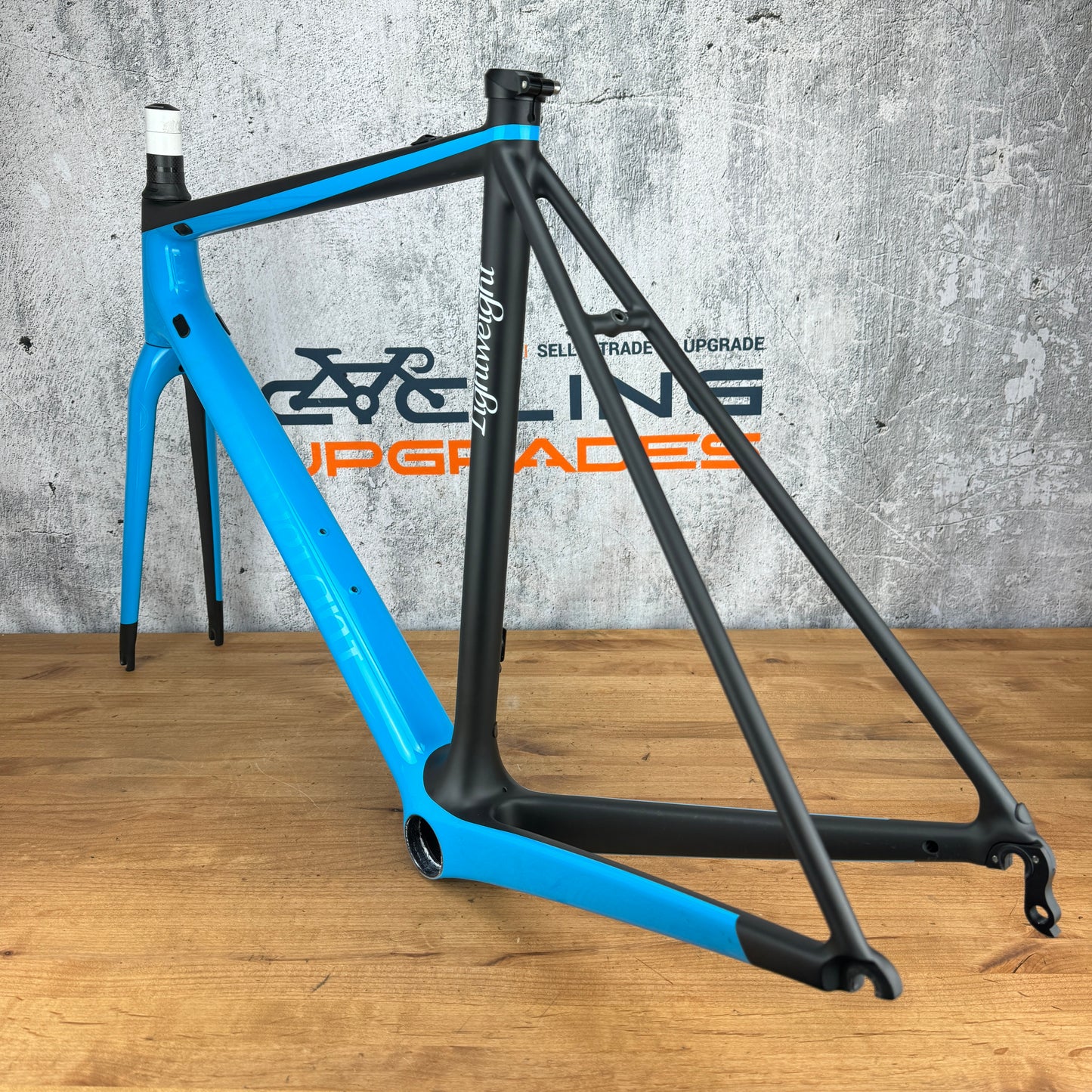 2020 Lightweight Urgestalt 54cm Rim Brake Carbon Blue Frameset 700c 1337g