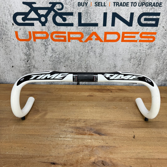 Time ErgoDrive White 42cm C-C Carbon 31.8mm Drop Bar Bike Handlebar 247g