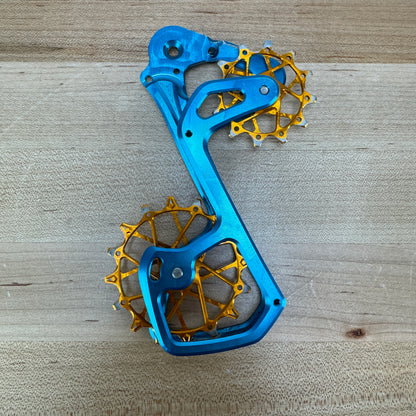 Garbaruk SRAM 11/12-speed Blue/Orange OSPW Derailleur Cage 67g