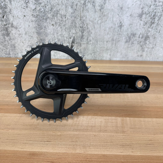 Low Mile SRAM Rival AXS Quarq Wide Power Meter 170mm 40t Crankset with Chainring