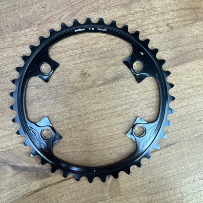 New! Shimano Dura-Ace 9000 53/39t 11-Speed 4-Bolt 110 BCD Chainring Set 140g