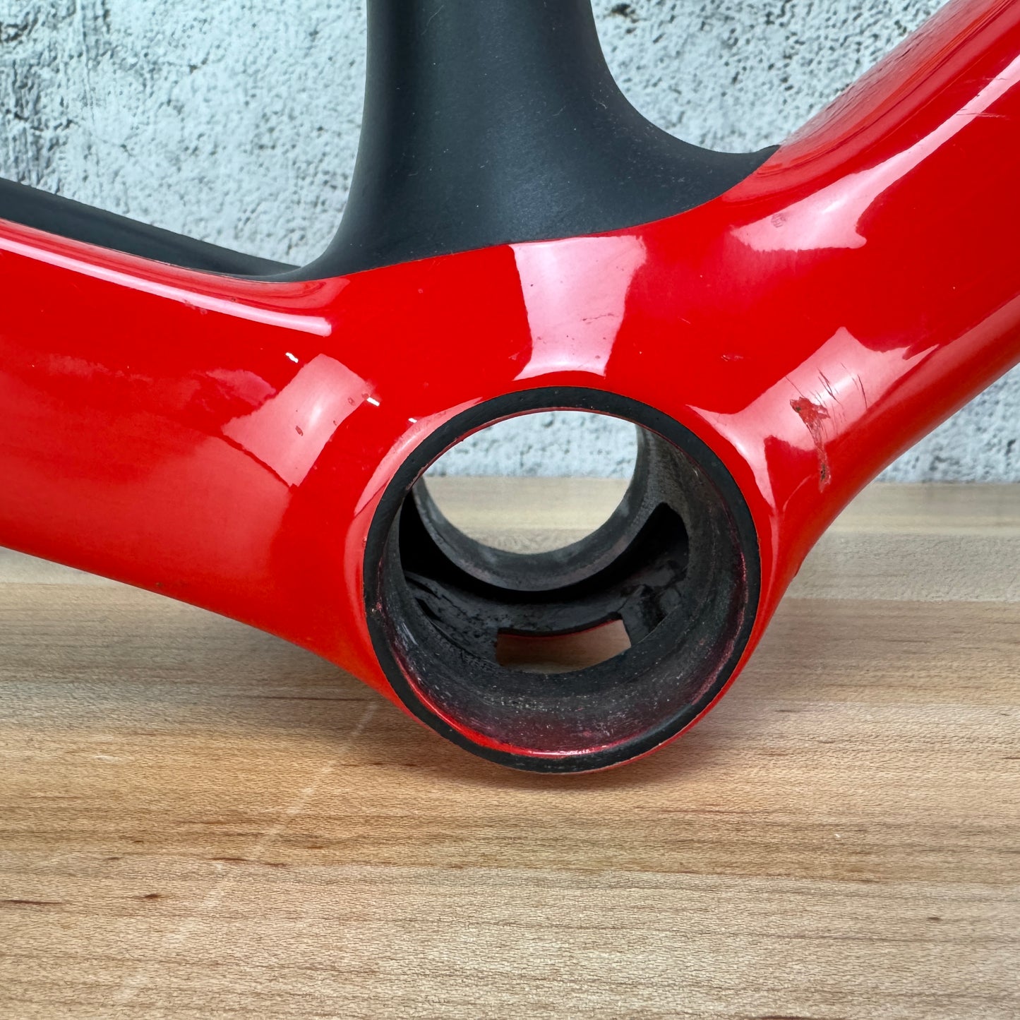 Lightweight Urgestalt Red/Black 54cm Carbon Disc Brake Frameset 700c 1549g
