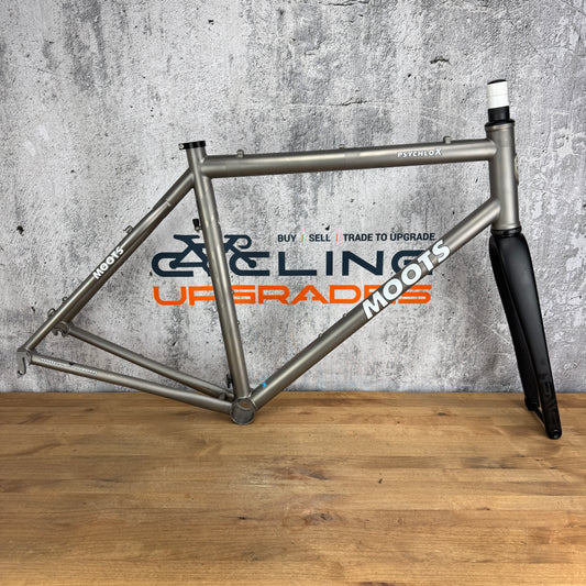 Low Mile! 2013 Moots Psychlo X 56cm Titanium CX Disc Frameset 700c Enve AR Fork