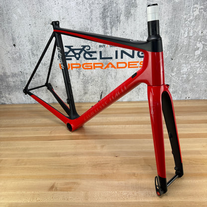 Lightweight Urgestalt Red/Black 54cm Carbon Disc Brake Frameset 700c 1549g