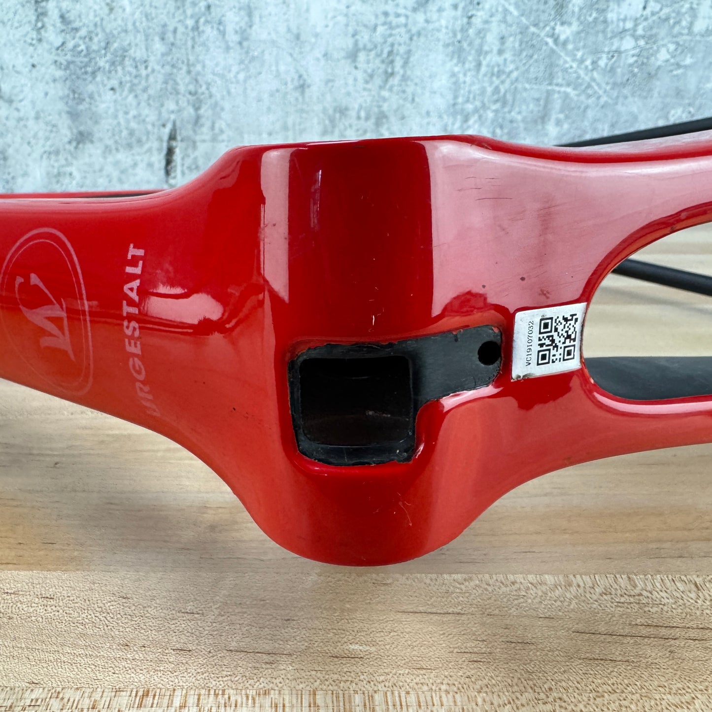 Lightweight Urgestalt Red/Black 54cm Carbon Disc Brake Frameset 700c 1549g