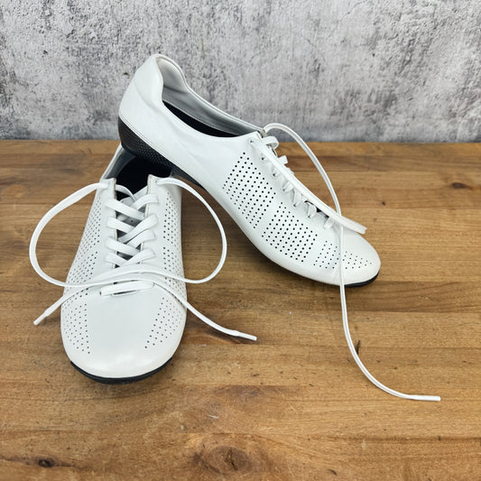 Light Use! Nimbl Air White 43 EU Carbon Laced 3-Bolt Cycling Shoes 380g
