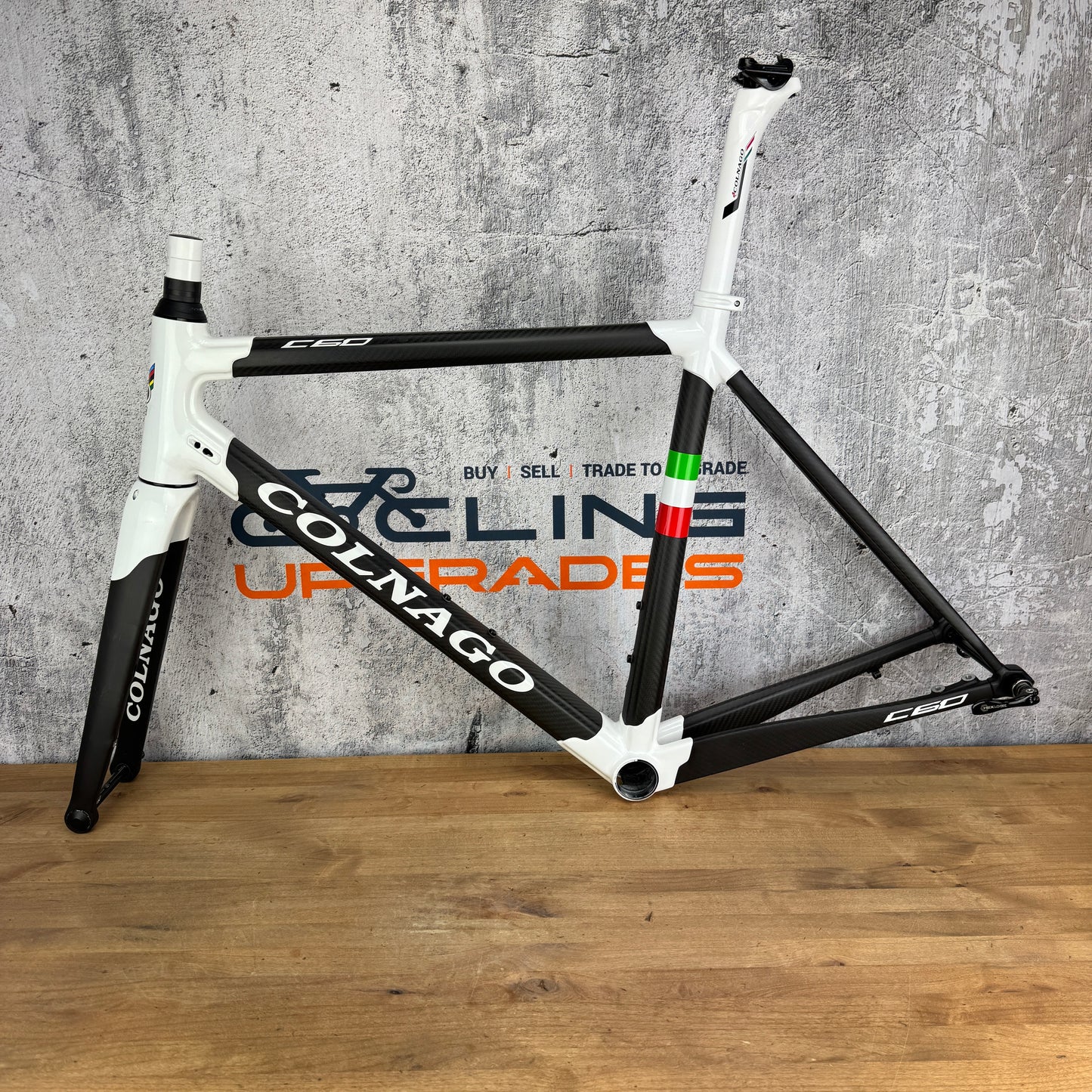 Low Mile! Colnago C60 52s (55cm TT) Disc Brake Carbon Frameset 700c 2088g PLWH