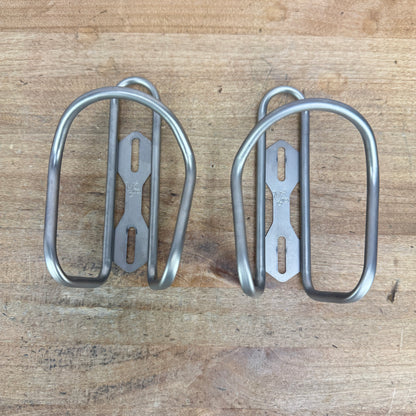Pair Moots Titanium Bike Water Bottle Cages 64g