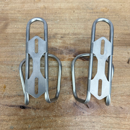 Pair Moots Titanium Bike Water Bottle Cages 64g