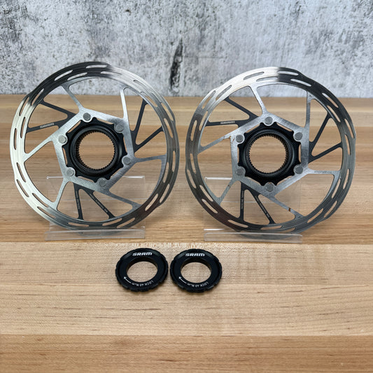 SRAM Paceline 160mm Pair Hydraulic Disc Brake Rotors 340g w/ Lock Rings