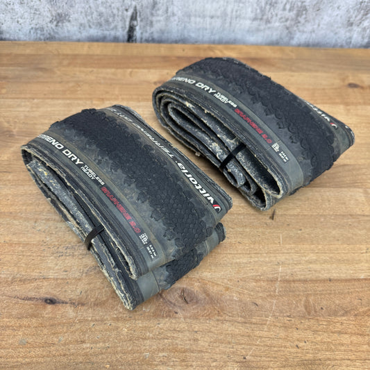 Pair Vittoria Terreno Dry Graphene 2.0 700c x 38mm Tubeless Gravel Bike Tires