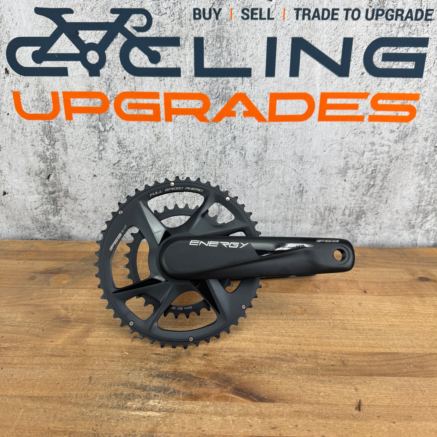 New! FSA Energy 175mm 48/32t Alloy 11-Speed 30mm Orange spindle Crankset 775g