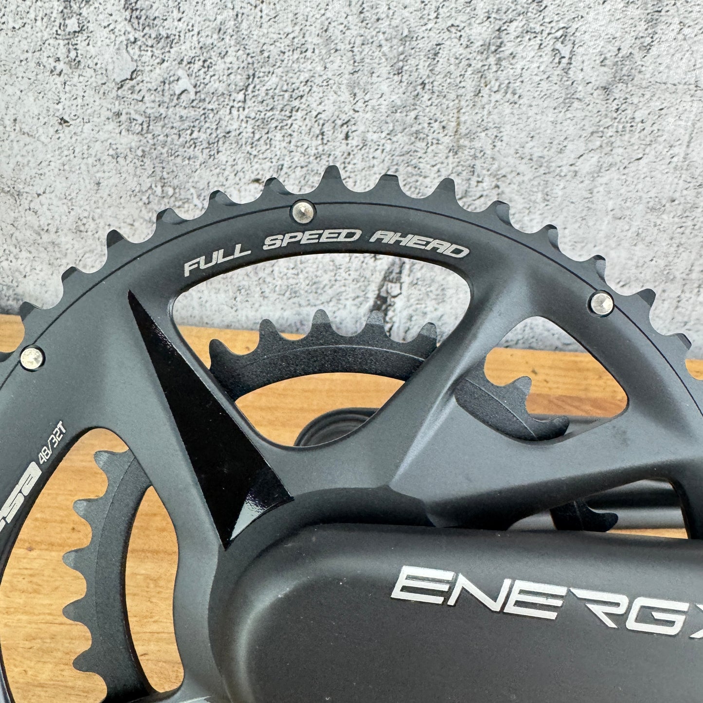 New! FSA Energy 175mm 48/32t Alloy 11-Speed 30mm Orange spindle Crankset 775g