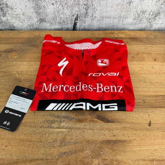 New Giordana Ultra Light Team Mercedes-Benz Men's Large Cycling Jersey MSRP $200