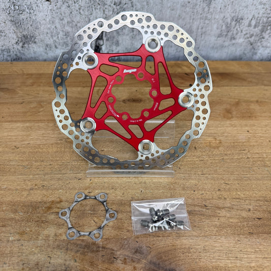 Hope Floating Disc 6-Bolt 160mm Red Single Disc Brake Rotor 57g