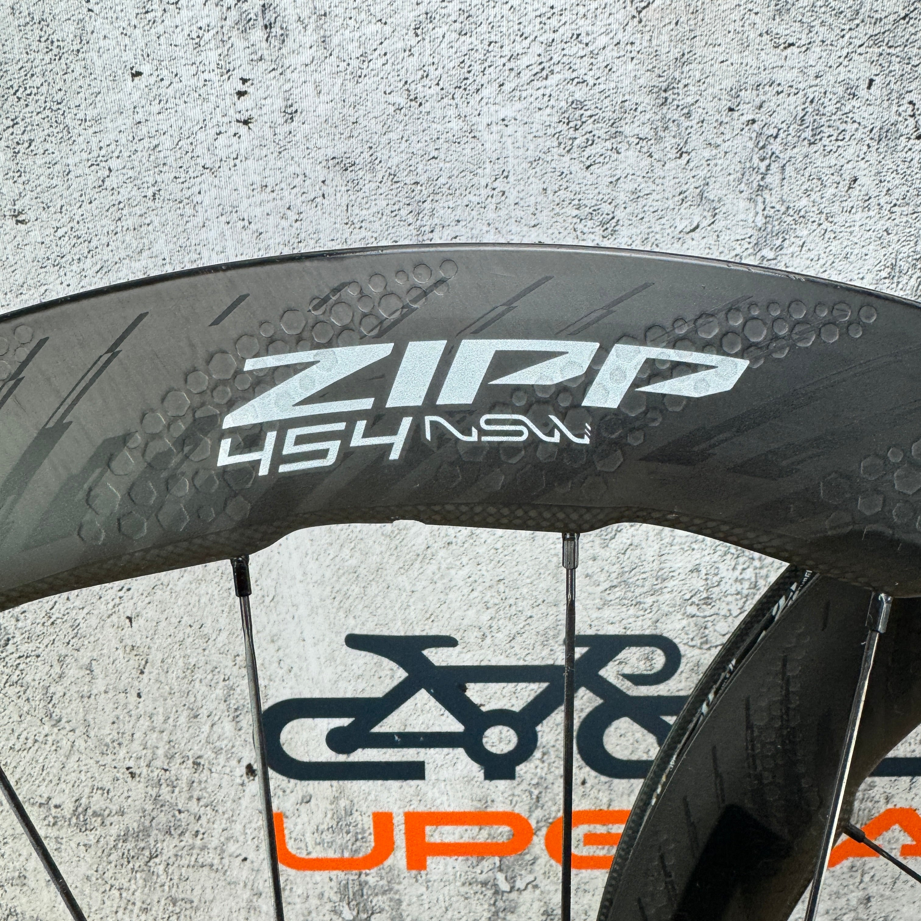 パーツ ZIPP 454 NSW Zipp 454 NSW Cognition Carbon Tubeless Hookless Disc Wheelset 700c