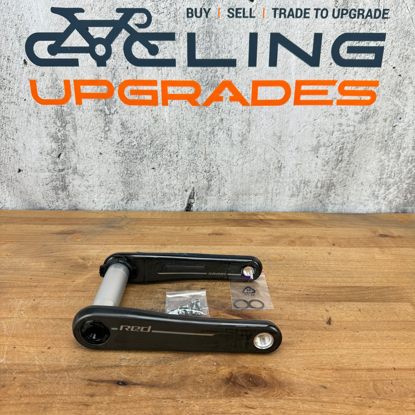 New! 2024 SRAM Red AXS E1 170mm DUB Carbon Crankset Crank Arms 320g