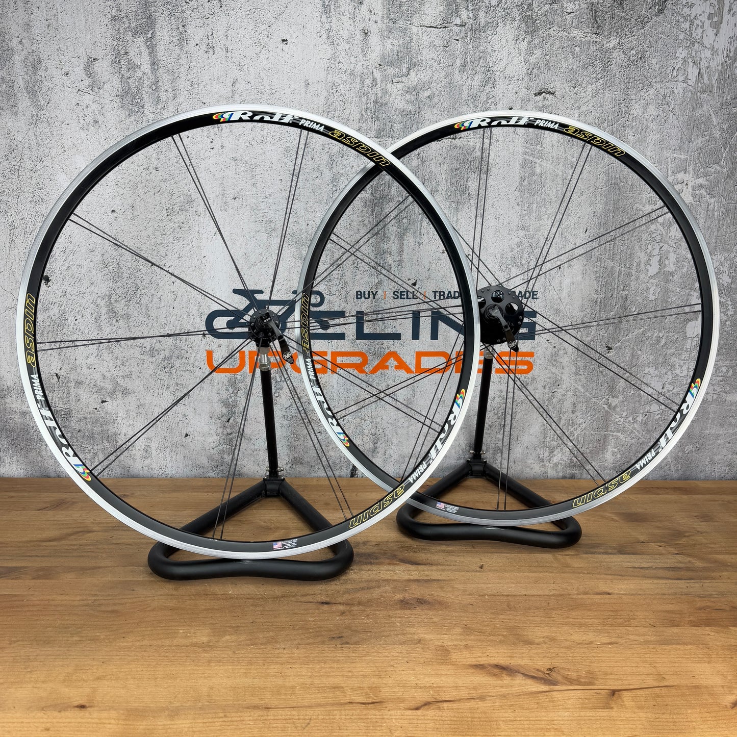 Rolf Prima Aspin Alloy Clincher 700c Rim Brake 14mm Internal Width Bike Wheelset