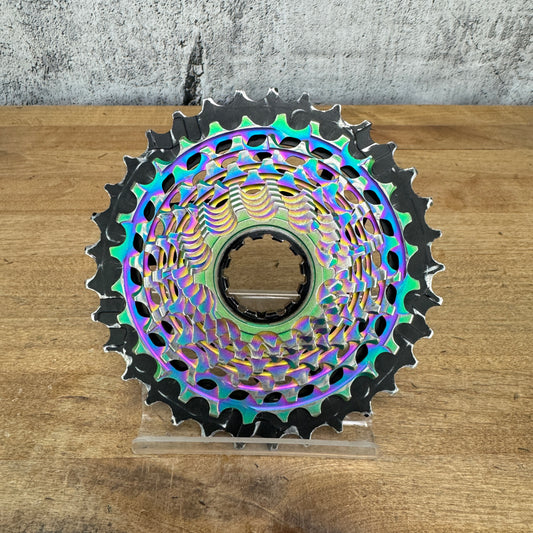 SRAM Red AXS XG-1290 10-33t E1 12-Speed Rainbow Bike Cassette "Typical Wear"
