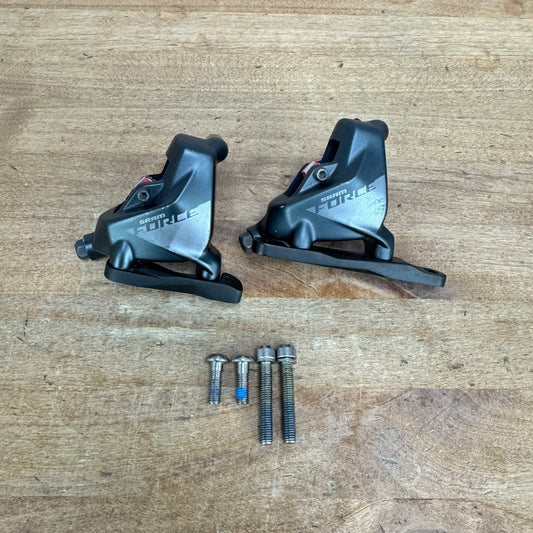 SRAM Force AXS D1 Flat Mount Hydraulic Disc Brake Calipers w/ Adapters 286g