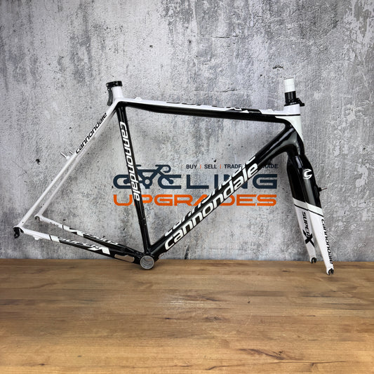 Cannondale 2013 Super X 56cm Rim Brake White/Black CX/Gravel Frameset 1951g