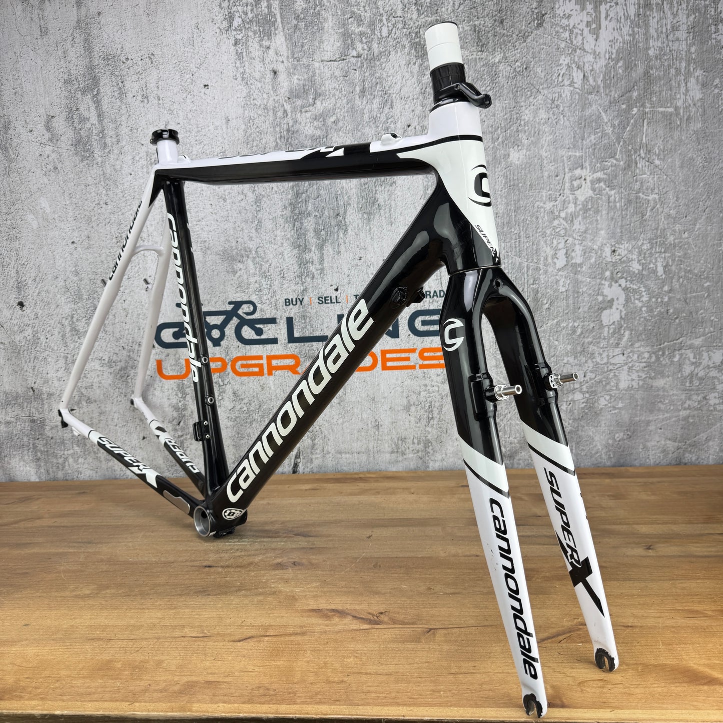Cannondale 2013 Super X 56cm Rim Brake White/Black CX/Gravel Frameset 1951g