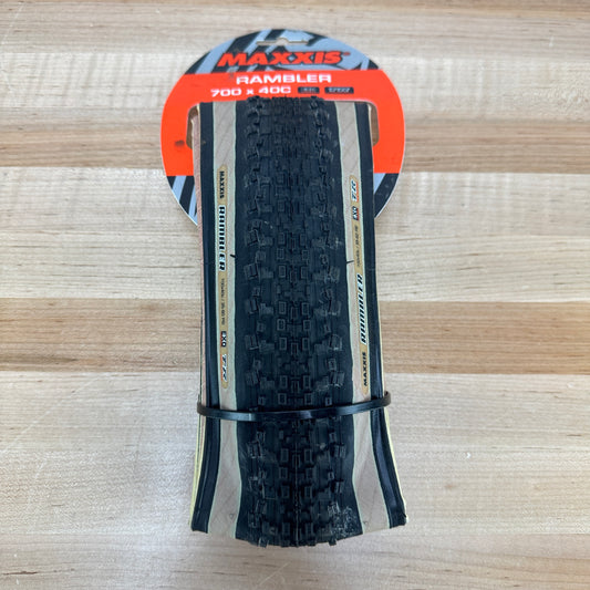 New! Maxxis Rambler 700c x 40mm Tubeless Tanwall Single Gravel Bike Tire