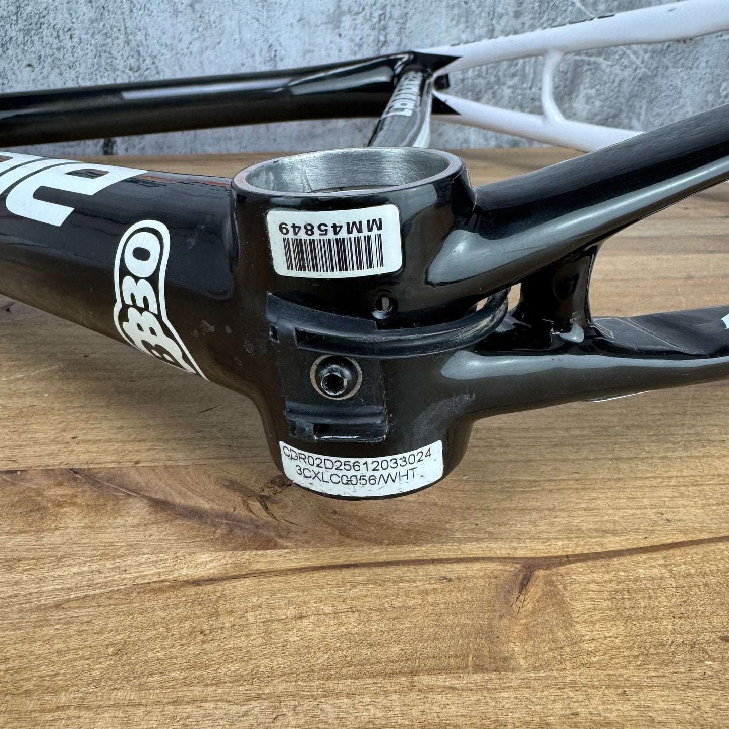 Cannondale 2013 Super X 56cm Rim Brake White/Black CX/Gravel Frameset 1951g