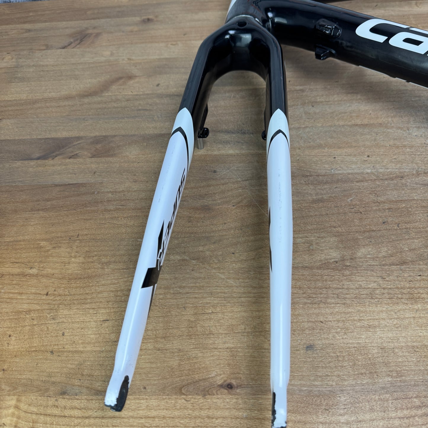 Cannondale 2013 Super X 56cm Rim Brake White/Black CX/Gravel Frameset 1951g