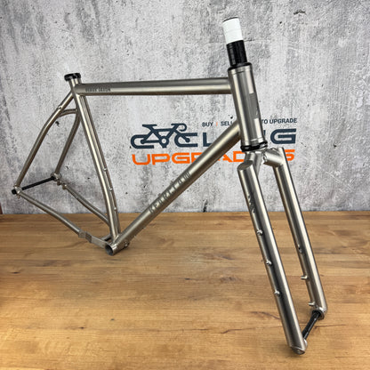 Low Mile! Bearclaw Beaux Jaxon 56cm Titanium Boost Gravel Disc Frameset 29"