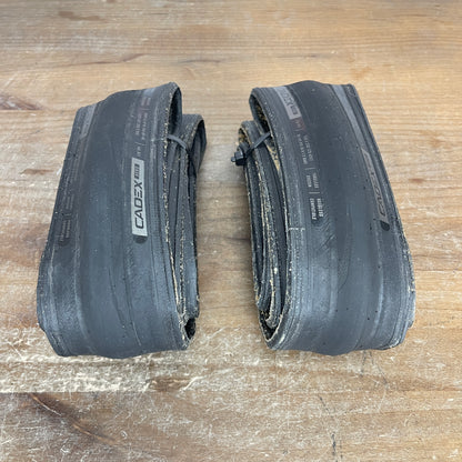 Pair Cadex Aero Tubeless 700c x 25mm Hookless Compatible Road Bike Tires